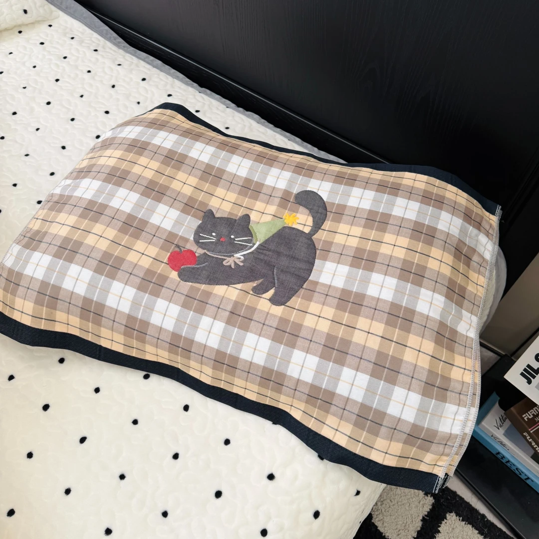 【幻蝶】特价清 全棉纱布枕巾一对装