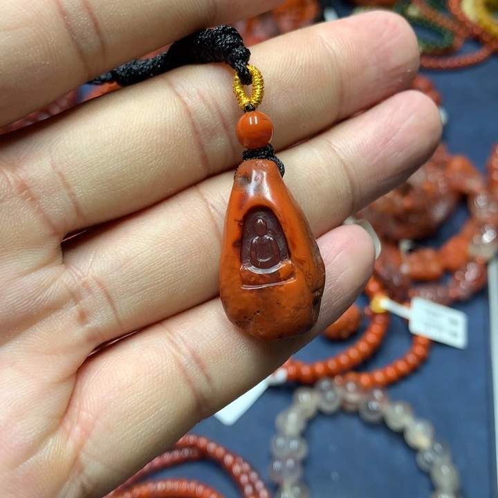 吊坠(不含链)未镶嵌南红玛瑙