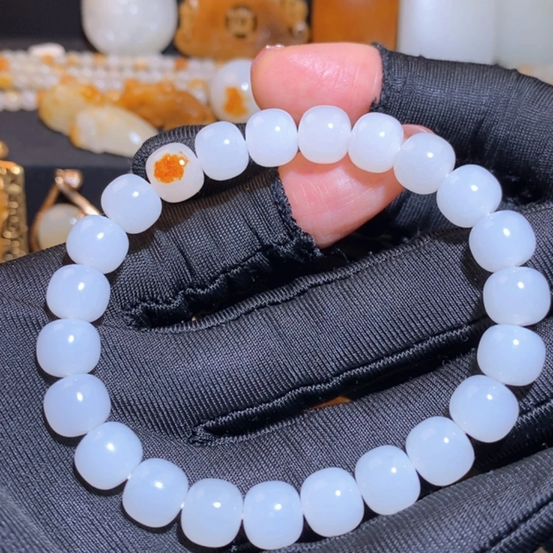 和田玉未镶嵌手链