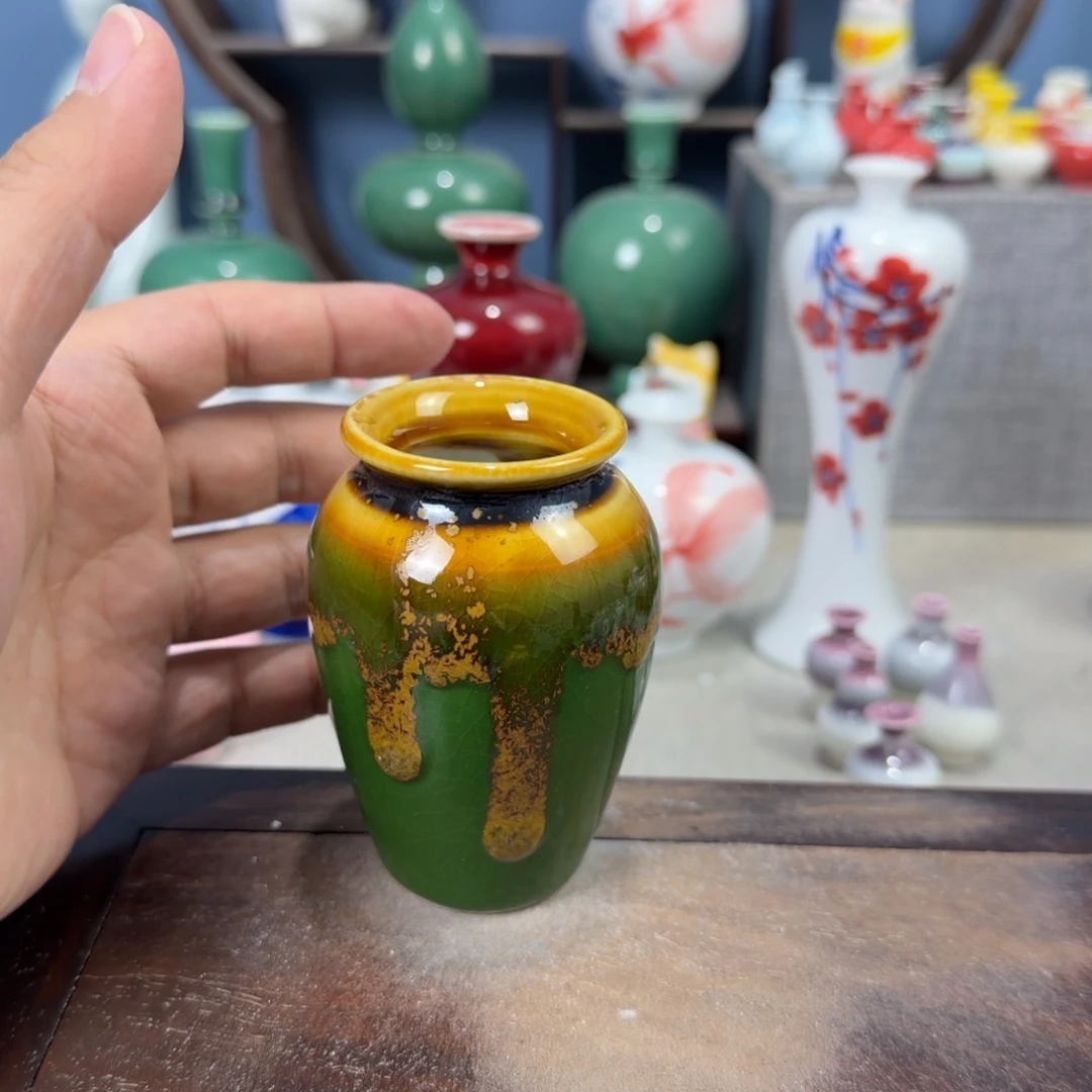 陶瓷手工小花器摆件
