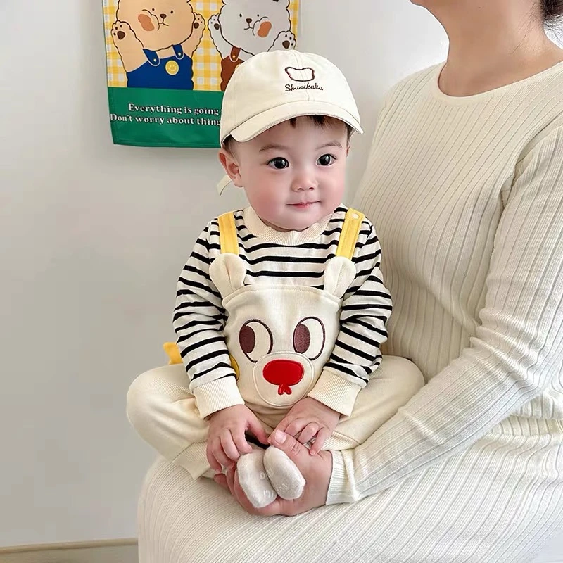 春装新款婴儿衣服春季宝宝连体衣大眼睛新生儿儿童长袖幼儿春秋装