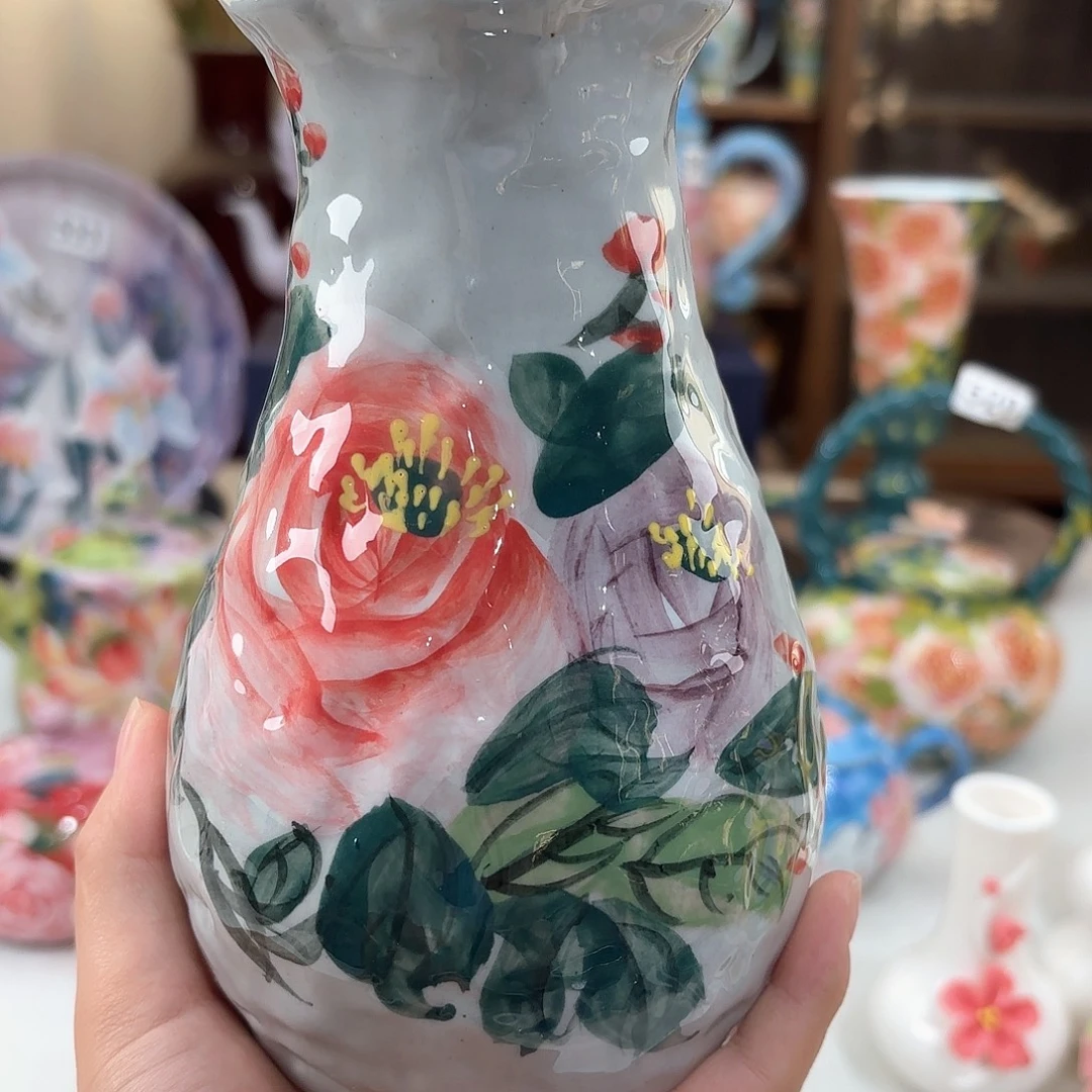 景德镇手绘高温釉下彩陶瓷茶具