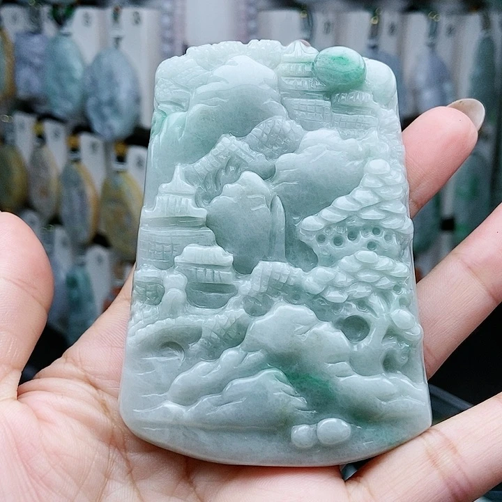 翡翠未镶嵌颈饰翡翠