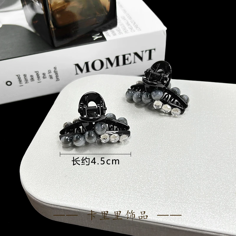 编号2554 夏季珠珠刘海抓夹4.5厘米小抓一对装