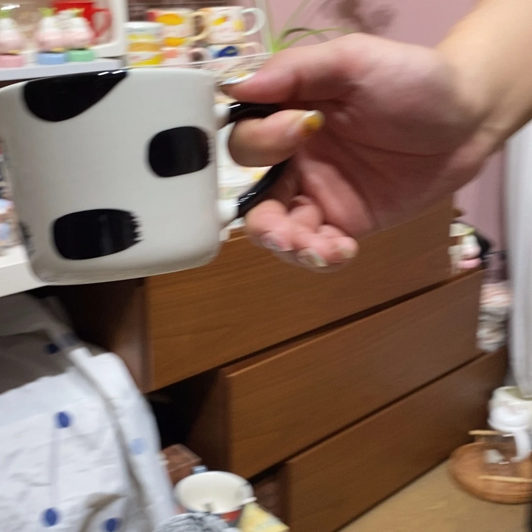 陶瓷星星大黑白黑子一个