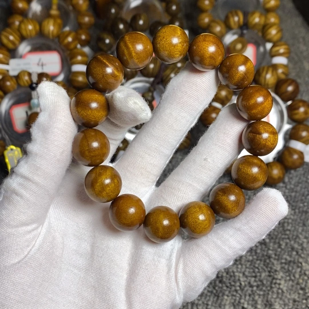 楠木（金丝楠）手串/手链红油底1.5水波。58