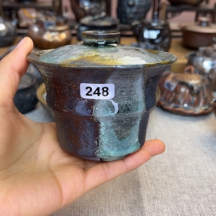 裸柴烧陶瓷手工茶器