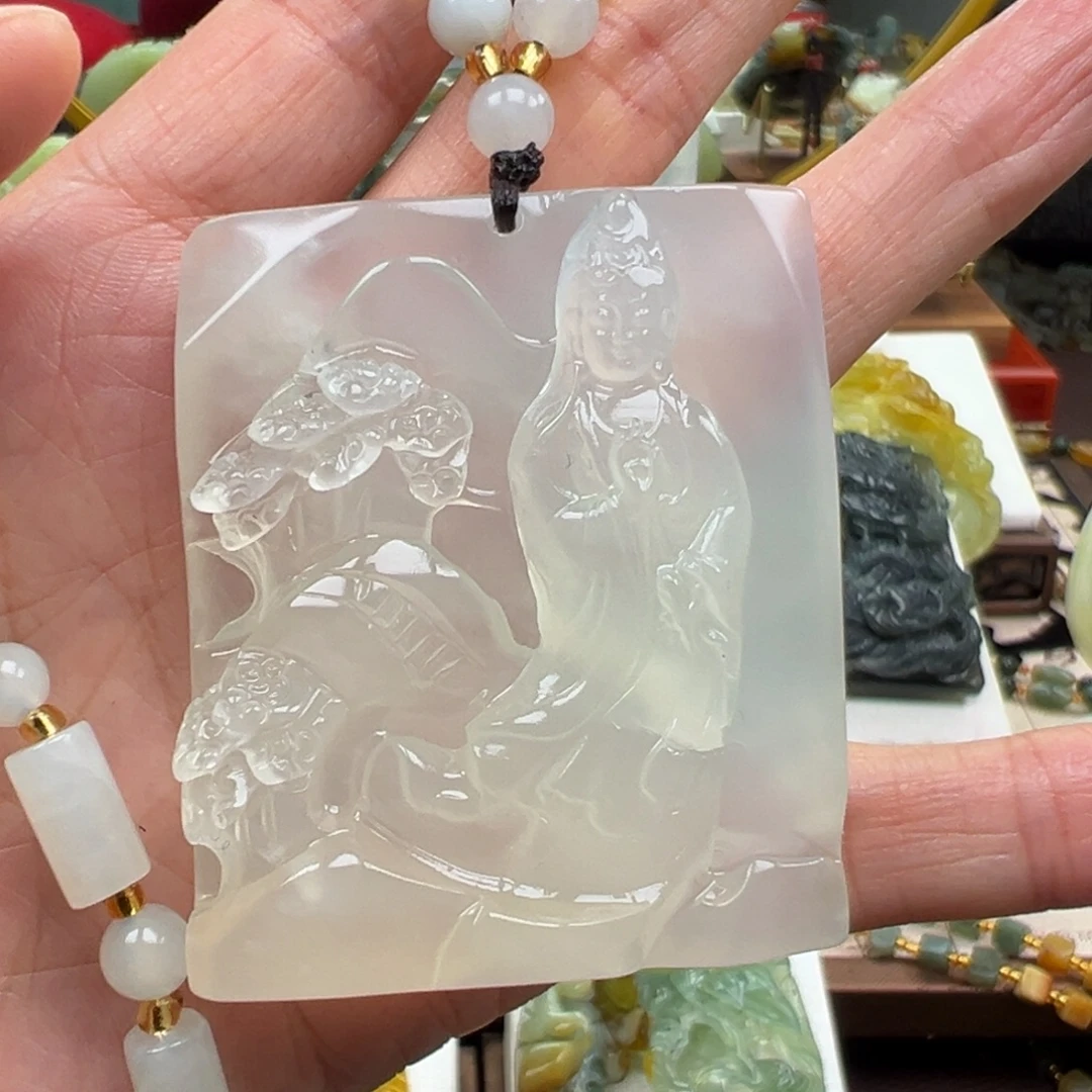 岫玉未镶嵌挂件挂件