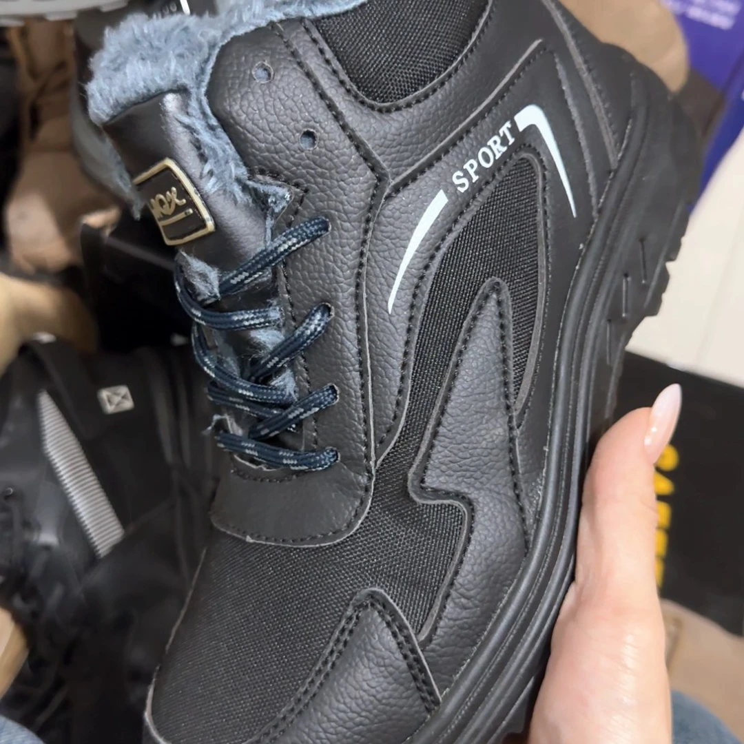 45码中高帮黑棉新款