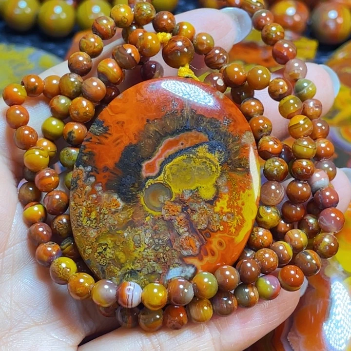 玛瑙/玉髓战国红吊坠未镶嵌伟*