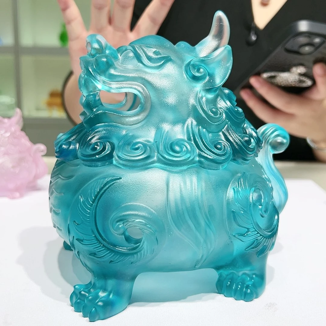 【闪购商品】手工艺品琉璃狻猊香炉大号