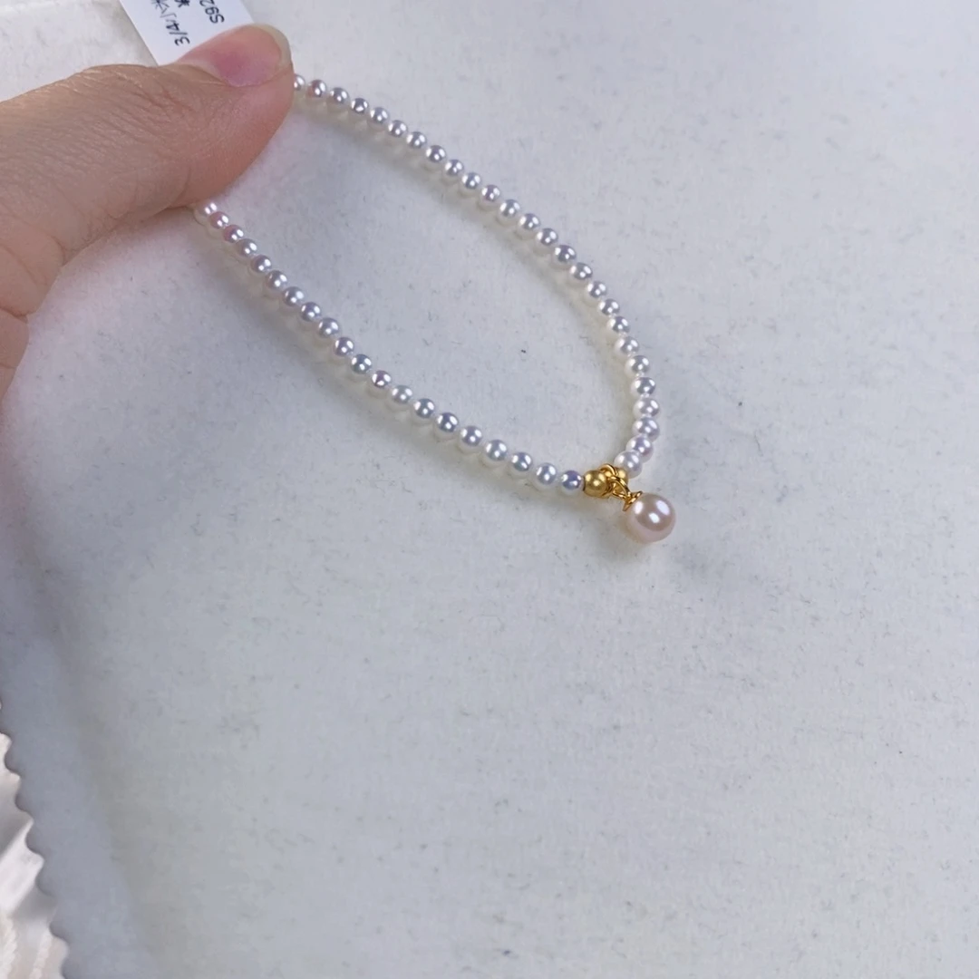 淡水珍珠手绳银S925镶嵌