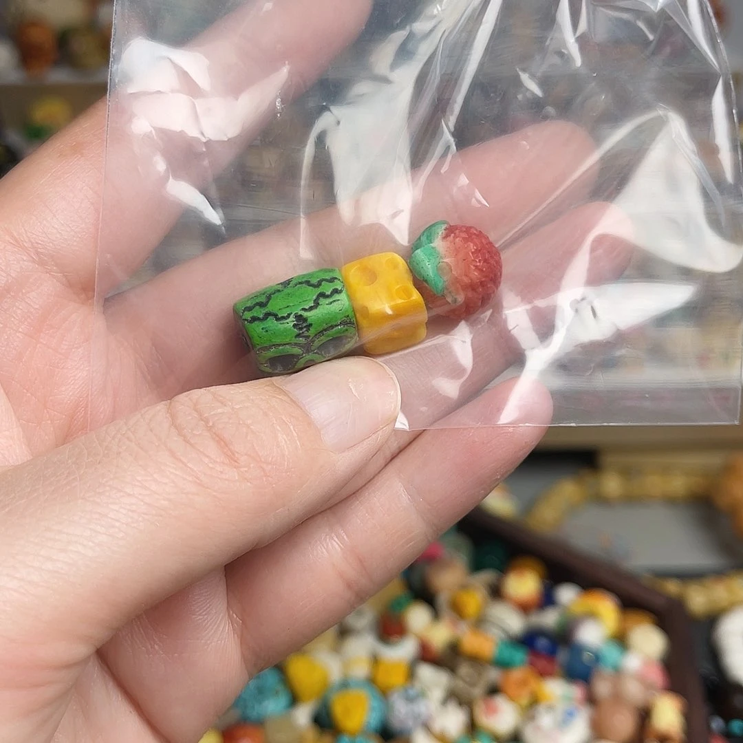 木质铁合金耳*朵手串
