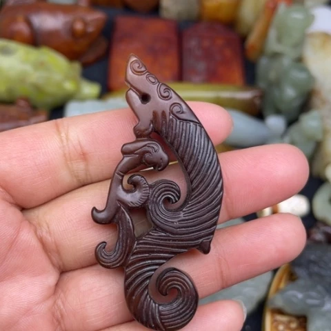 和田玉未镶嵌颈饰105