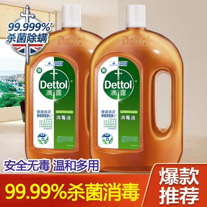 Dettol/滴露消毒液家用杀菌室内外除菌液无毒除螨洗衣拖地多功能D