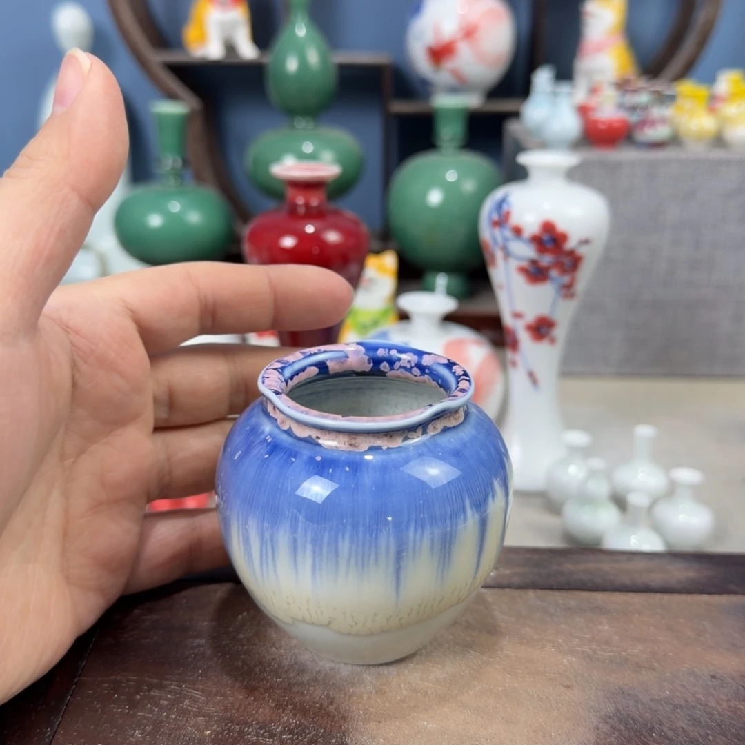 陶瓷手工小花器摆件