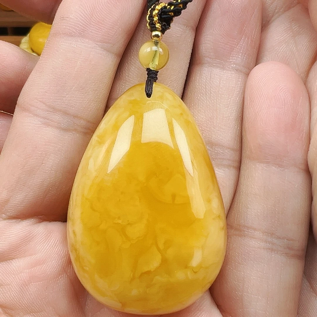 蜜蜡未镶嵌珠宝奇石水滴22克