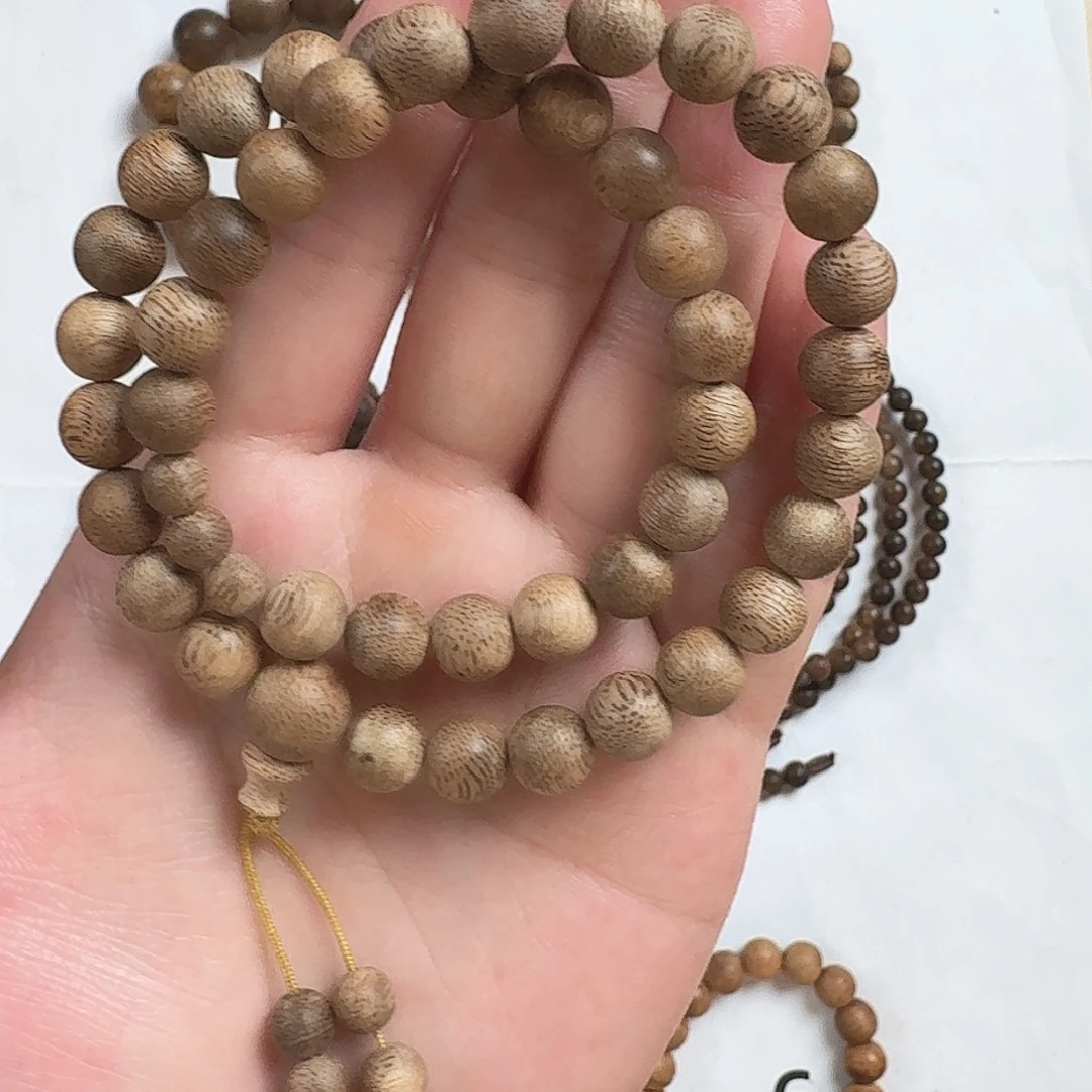 手串沉香0.9双圈菩萨奇沉香手串极致花香