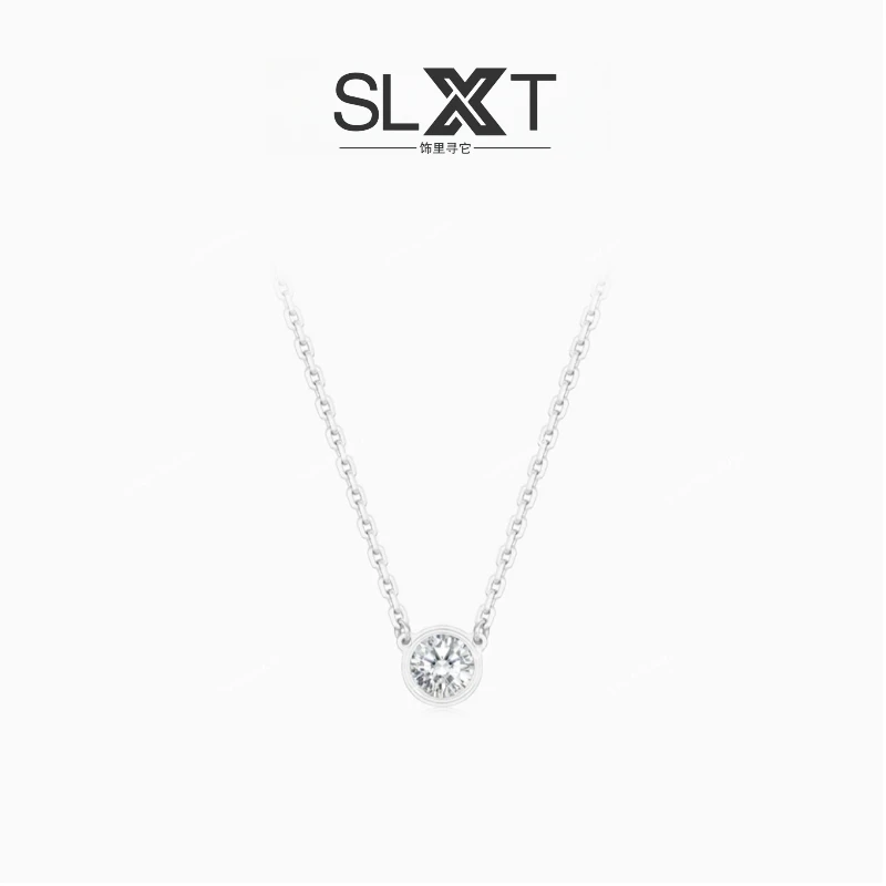 坠链均925银 【飞碟】许妍同款简约百搭饰品圆形项链小众氛围感饰品