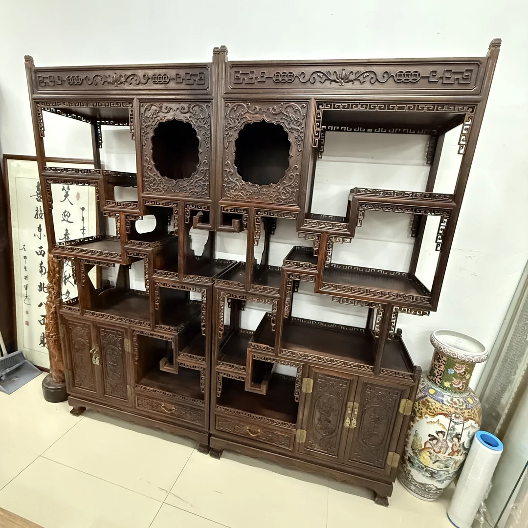 老挝红酸枝多宝阁