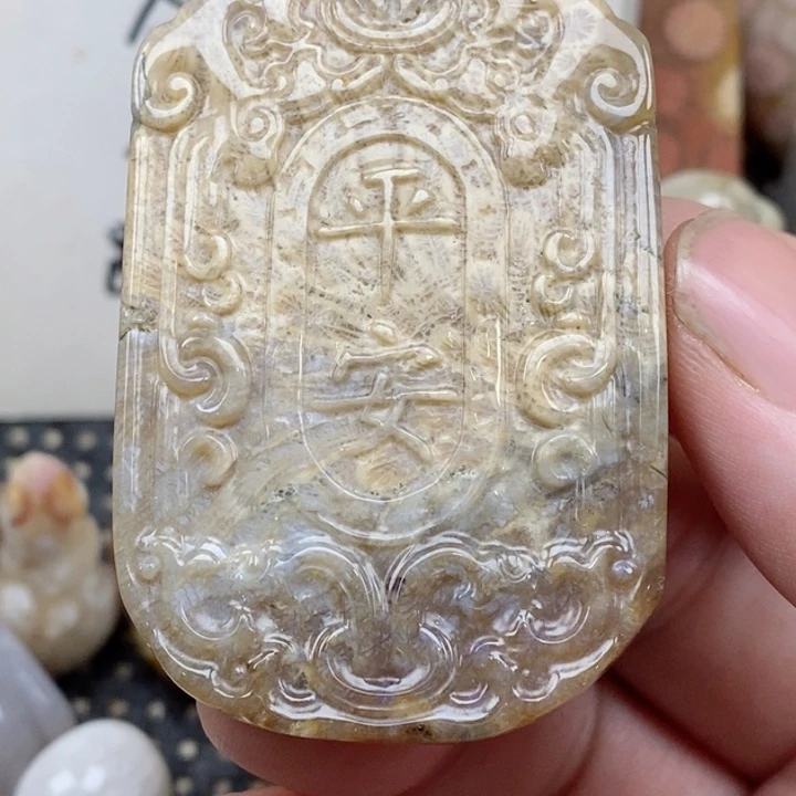 颈饰未镶嵌硅化珊瑚（珊瑚玉）有瑕