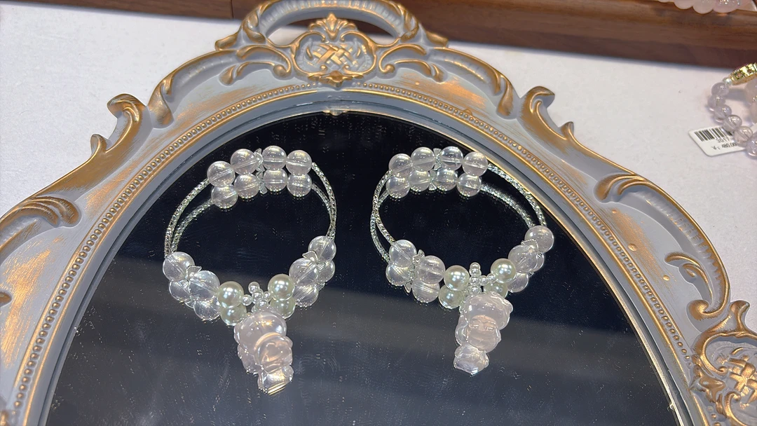 【幸运kitty】单圈粉水晶搭kt猫款手串3019