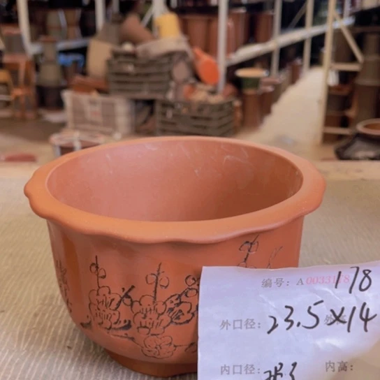 紫砂花盆紫紫砂盆