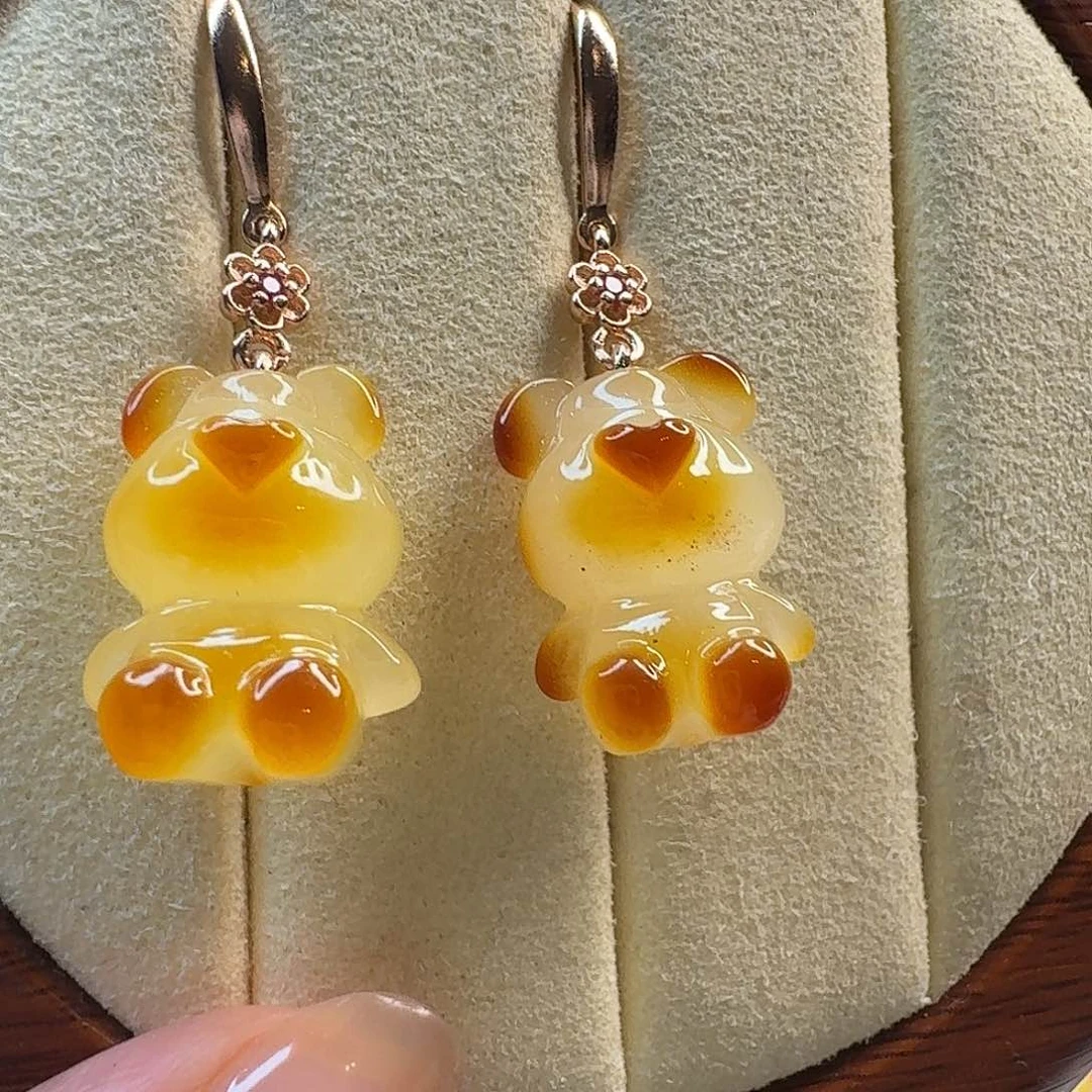 未镶嵌琥珀手链琥珀耳饰