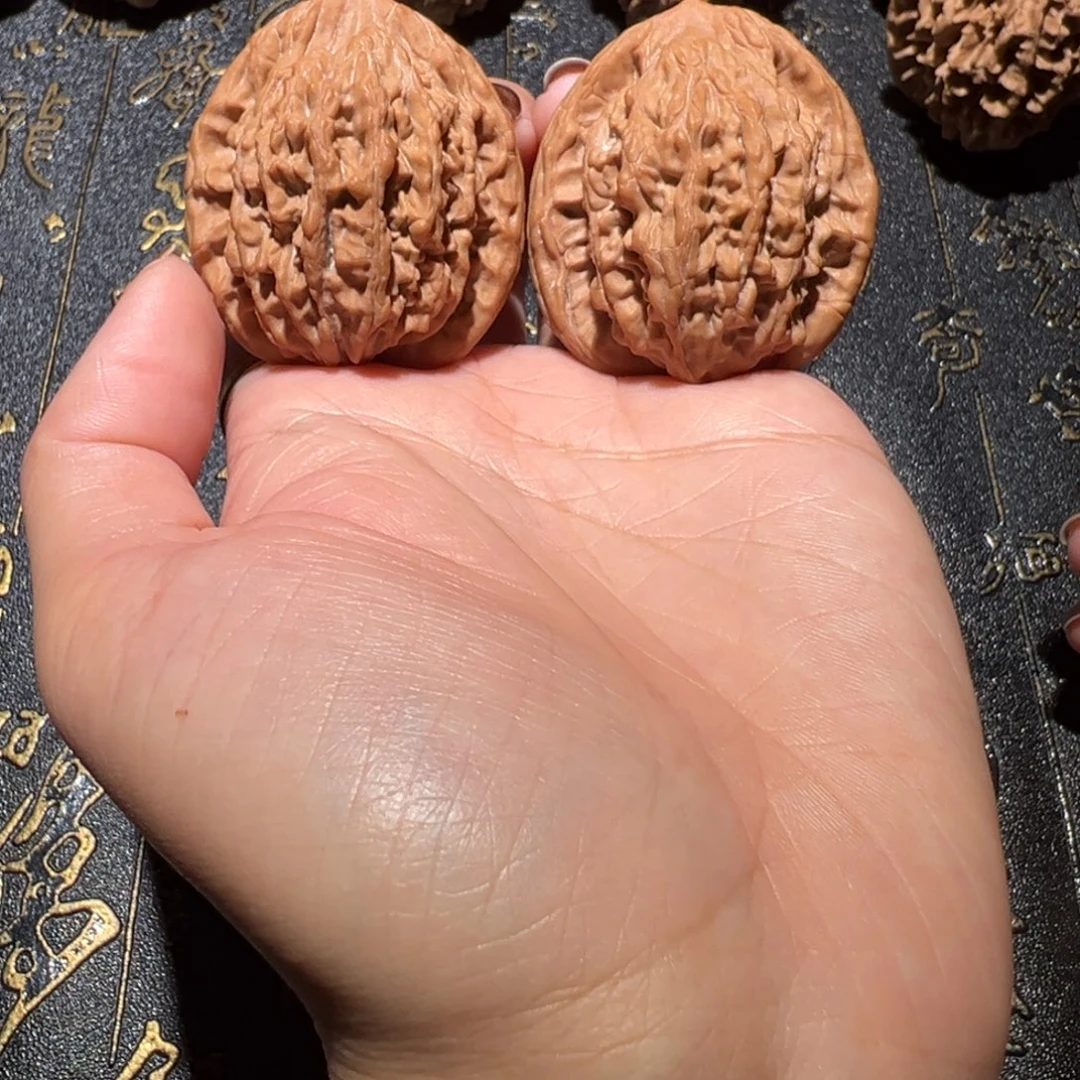 吊坠文玩核桃虎头38.5手把件98