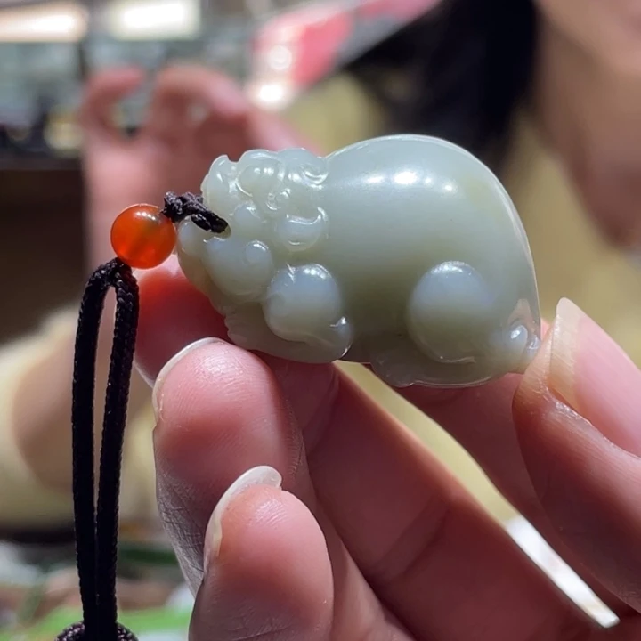 和田玉未镶嵌吊坠(不含链)