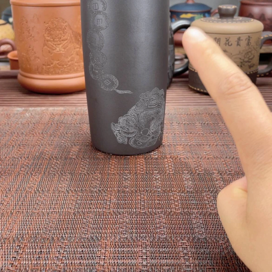 【闪购商品】茶杯紫砂宜兴原矿紫砂盖杯微瑕