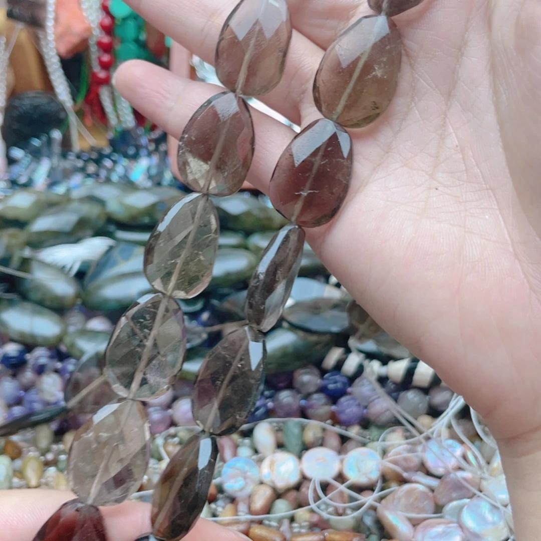 玛瑙/玉髓其他合金茶晶1条卡18*23