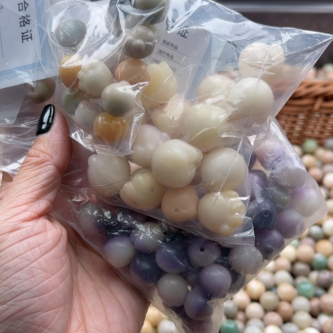 白玉菩提吊坠A/12mm/60颗