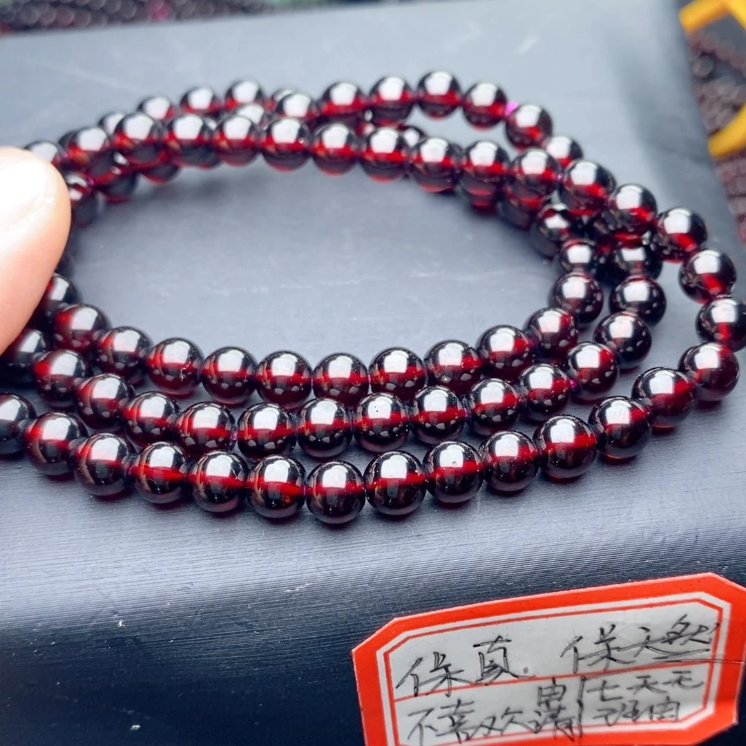 手链石榴石未镶嵌大漏亏米