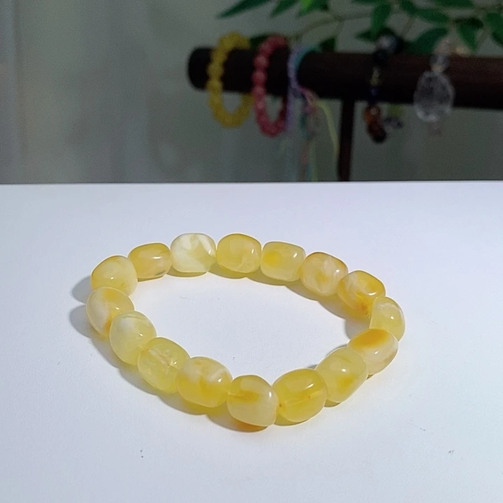 手链蜜蜡未镶嵌白花蜜10➕