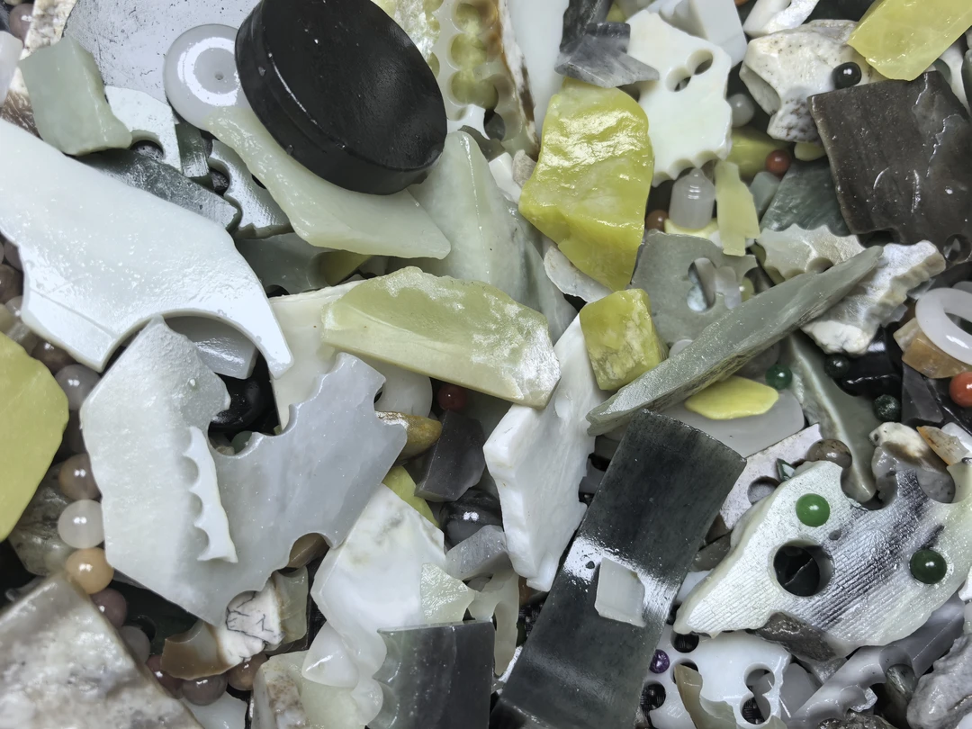 和田玉边角料，鱼缸石，下脚料，新人练手料