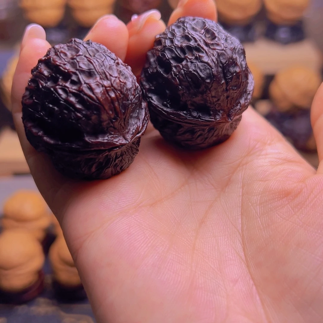 文玩核桃把件七彩元宝H7