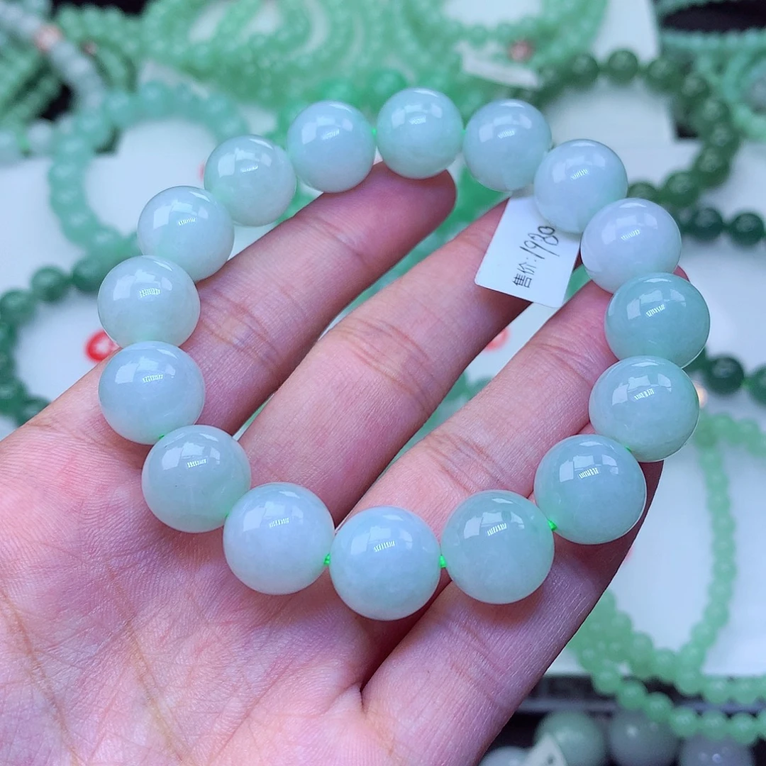 翡翠未镶嵌毛衣链卡13