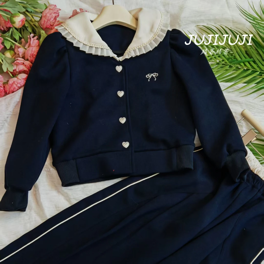 橘寄juji•25秋季上新【时尚运动套装】时尚套装长袖学院风A82031