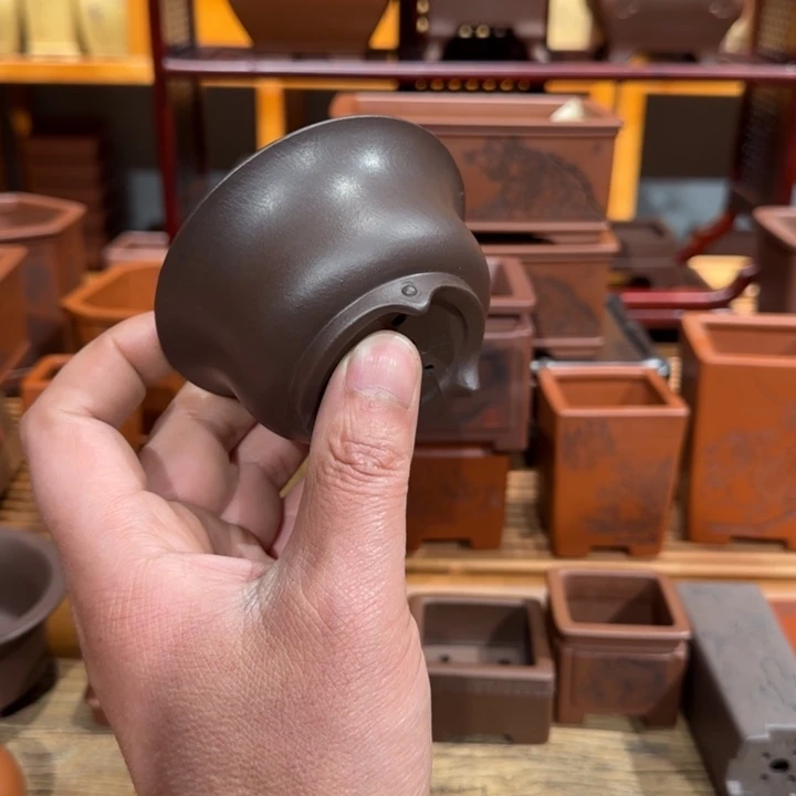 紫砂花盆原矿紫泥