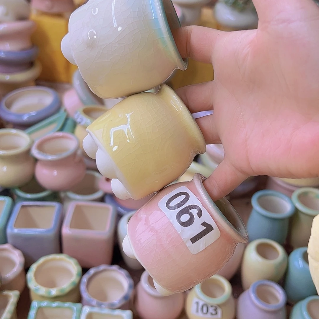 红陶陶瓷花盆当场满12包邮