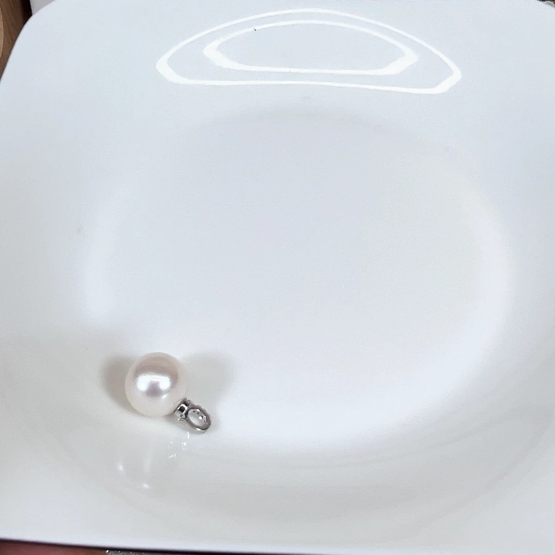 淡水珍珠银S925镶嵌颈饰