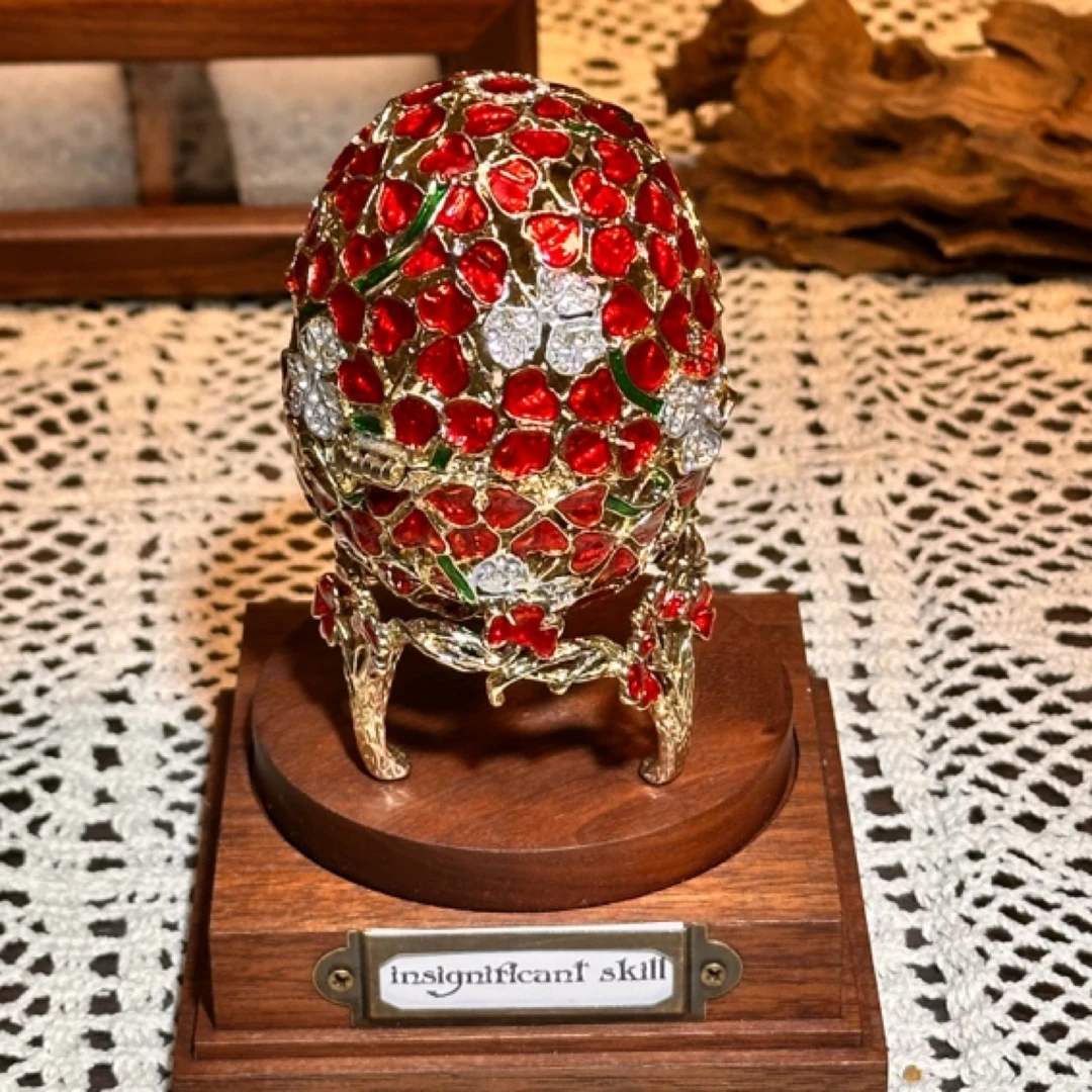 86珐琅彩合金摆件首饰珠宝盒