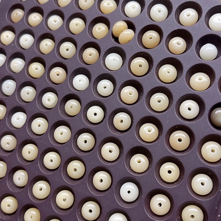 白玉菩提吊坠瑕疵9奶黄算盘100颗卡灯牌宠200