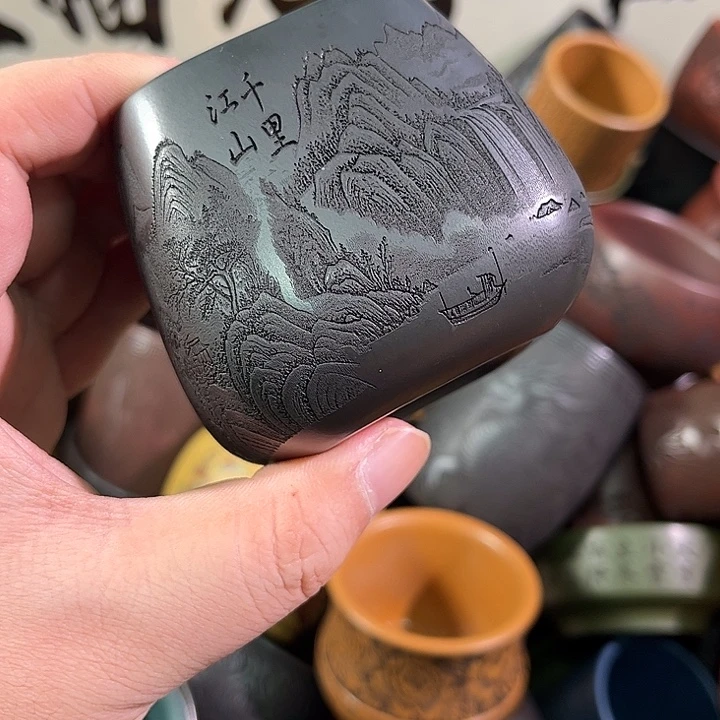 茶杯紫砂全手工紫砂主人杯