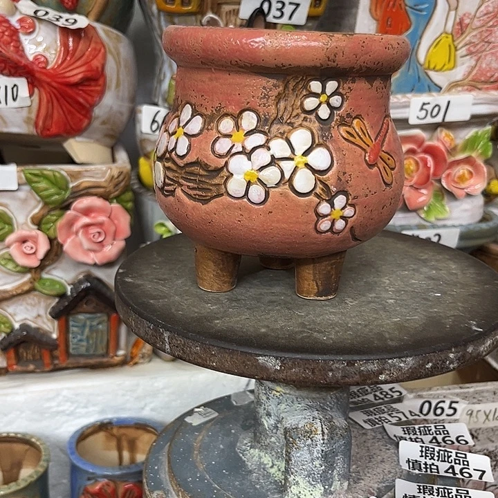 粗陶材质多肉花盆