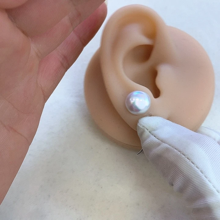 淡水珍珠耳饰未镶嵌