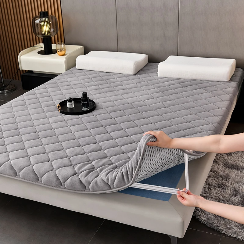 羊羔绒床垫软垫双人家用秋冬季加厚学生宿舍单人海绵保暖被褥垫子