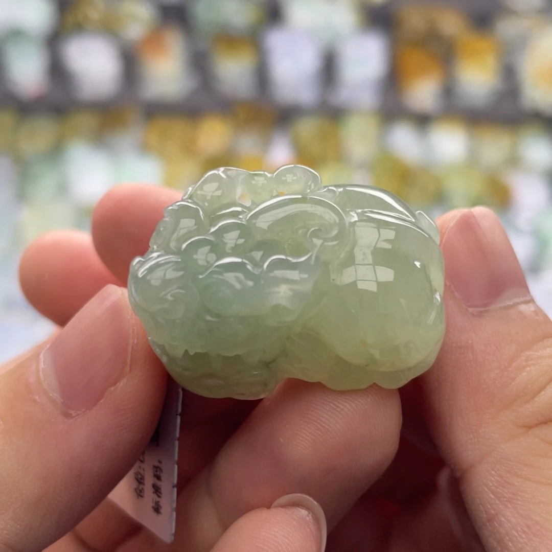 翡翠未镶嵌颈饰貔貅6