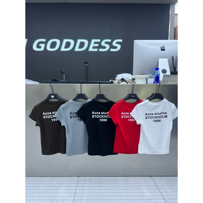 【娇娇私服定制】新款休闲百搭字母短袖T恤(衣长50)81303#